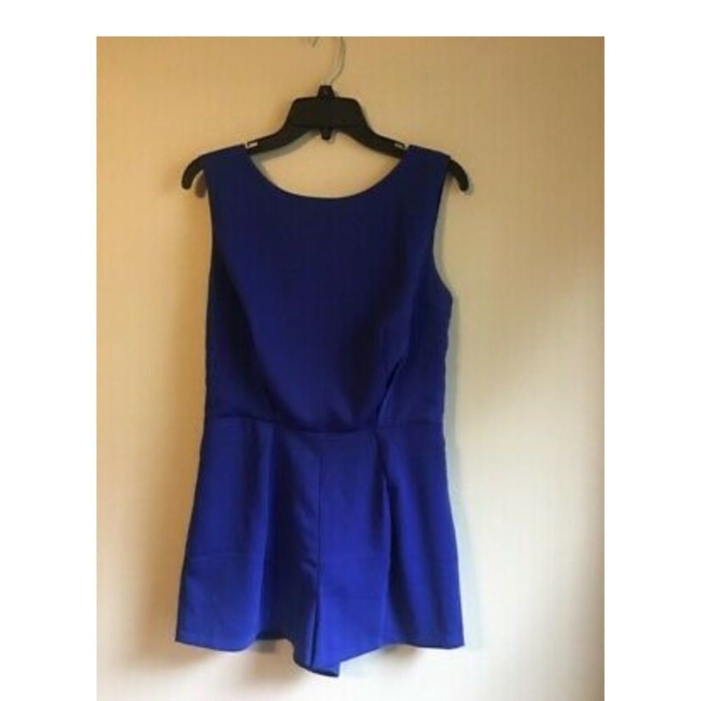 Moon collection medium blue romper‎